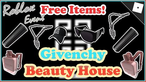 givenchy beauty house launching on roblox|Givenchy event all items.